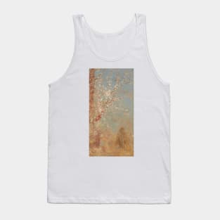 Figure Under a Blossoming Tree by Odilon Redon Tank Top